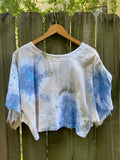 Alliene Boxy Top- Turquoise S/M