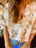 Alliene Boxy Top- Aspen