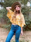 Alliene Boxy Top- Amarillo