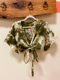 Sugaree Top- Olive Tie Dye
