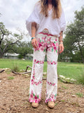 Pink and Purple Floral Pant