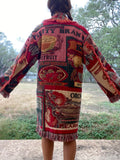 Blanket Coat- Fruits and Veggie Labels