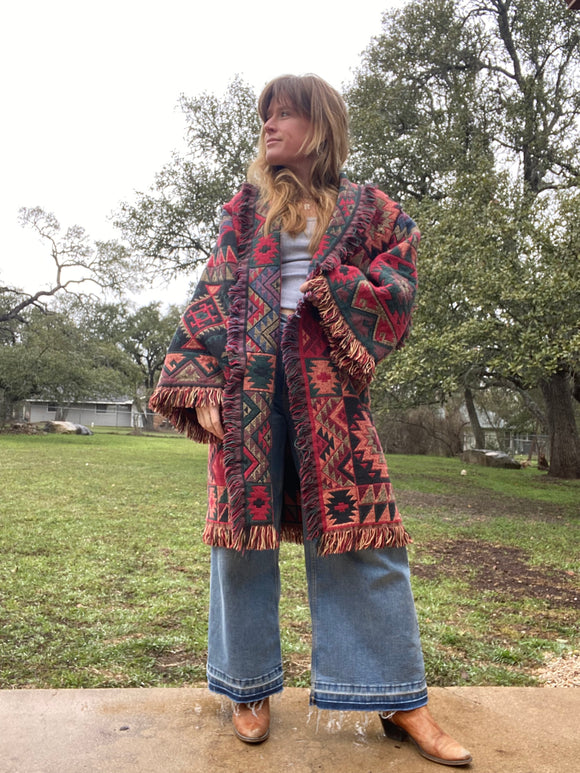 Blanket Coat- Southwest