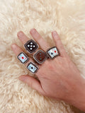 Brown Dice Ring