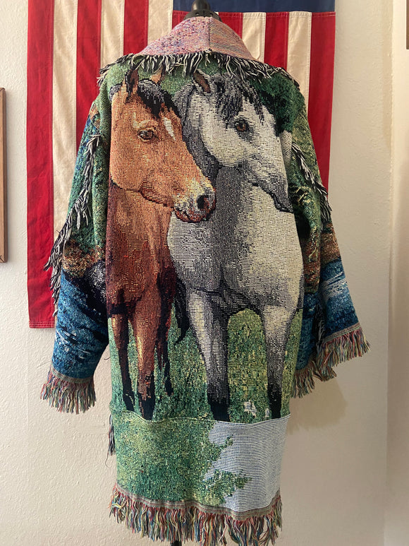 Blanket Coat- Two Horses