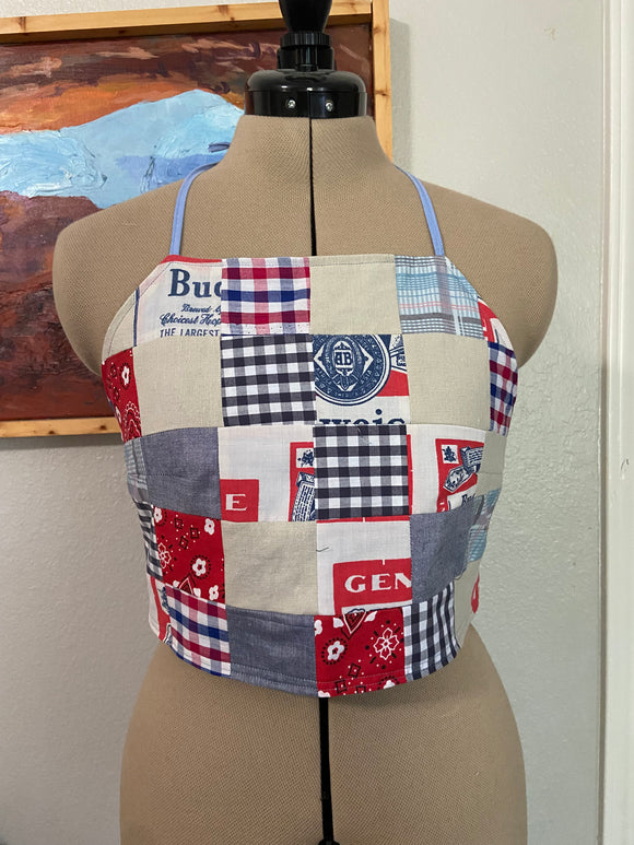Zilker Top- Budweiser Quilt