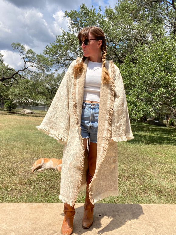 Blanket Coat- Cream