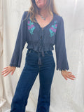 Embroidered Cardigan