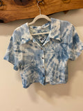 Duncan Button Up Top- Cloud S/M