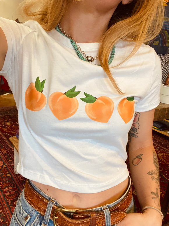 Peaches Fitted Tee