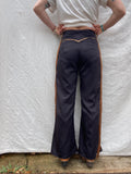 Black Fringe Pants
