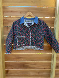 Quilted Coat- Tomato