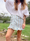 Hearts and Horses Ruffle Wrap Skirt
