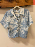 Duncan Button Up Top- Cloud M/L