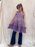Block Print Tunic Purple