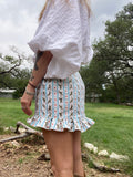 Hearts and Horses Ruffle Wrap Skirt
