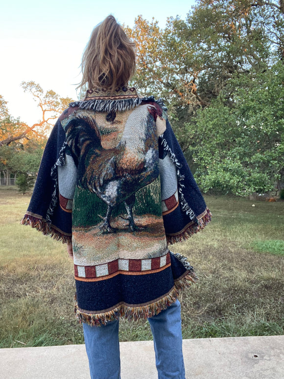 Blanket Coat- Rooster