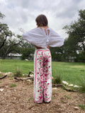 Pink and Purple Floral Pant