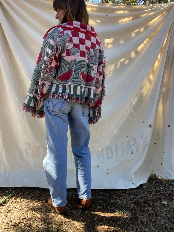 Blanket Coat- Watermelon