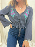 Embroidered Cardigan
