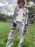 Blanket Coat- Conchs and Lighthouse
