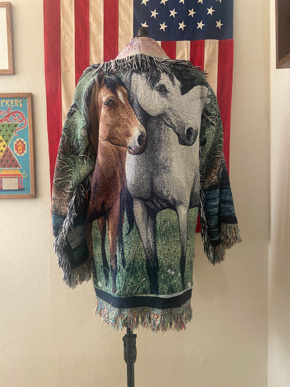 Blanket Coat- Two Horses