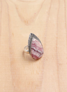 Rhodochrosite Cicada Ring