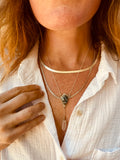Turquoise Quartz Drop Necklace