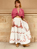 Tiered Rose Skirt