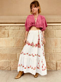 Tiered Rose Skirt