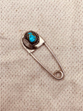 Turquoise Safety Pin