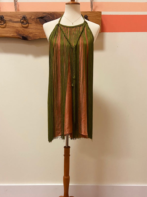 Silk Fringe Dress