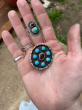 Amber and Turquoise Bolo Tie