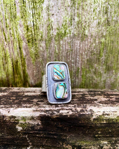 Double Abalone Ring