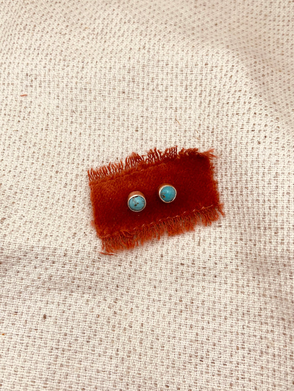 Tiny Turquoise Studs
