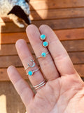 Tiny Turquoise Studs